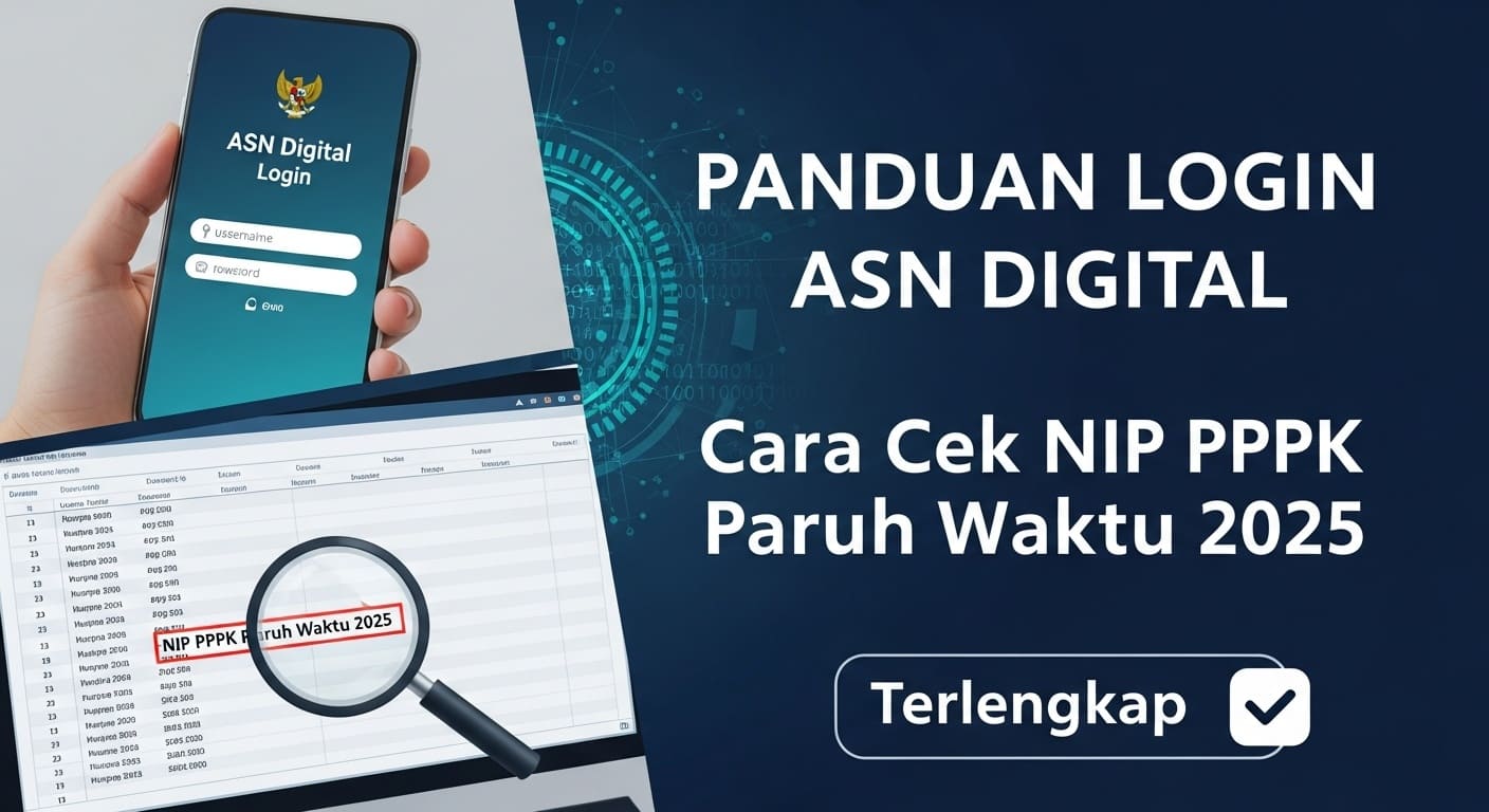 Panduan Login ASN Digital & Cara Cek NIP PPPK Paruh Waktu 2025 Terlengkap